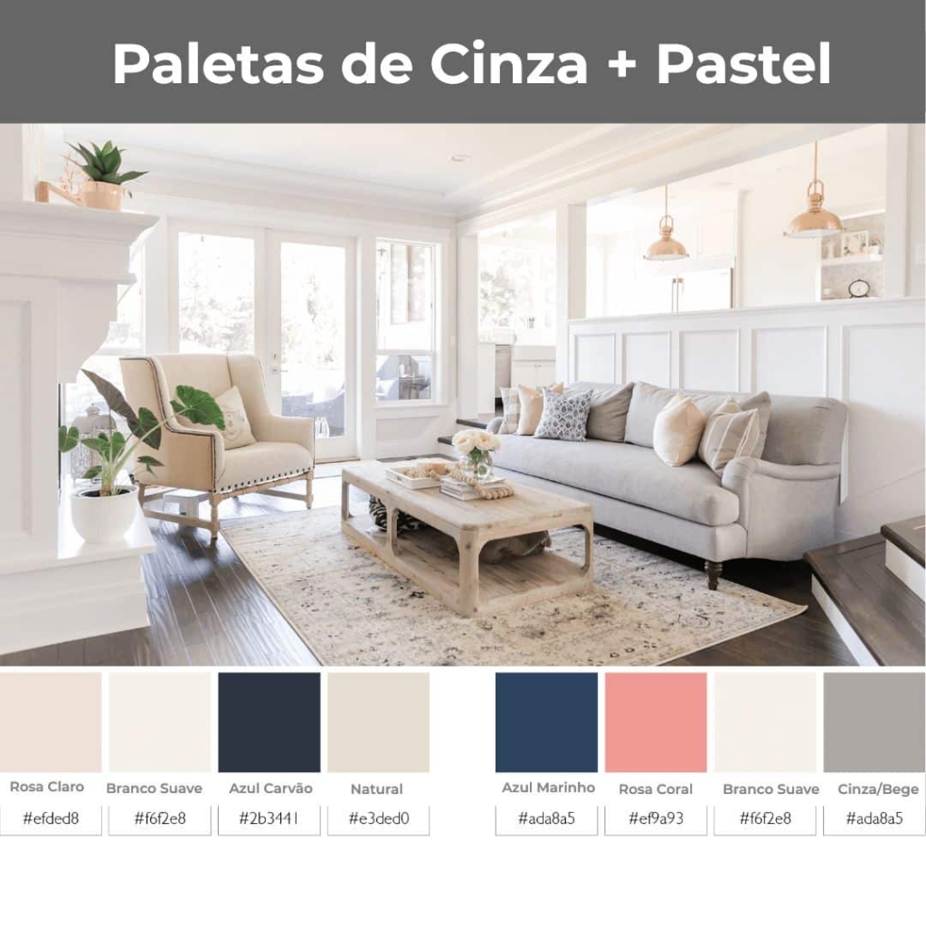 Cores Cinza - Ideias de paletas para decoração de interiores-05