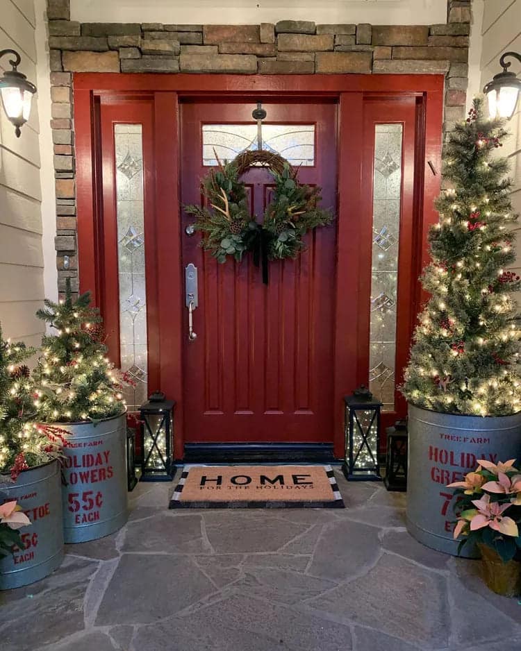 Enfeite de Natal para Porta: 23 Ideias para decorar com estilo a entrada da  sua casa