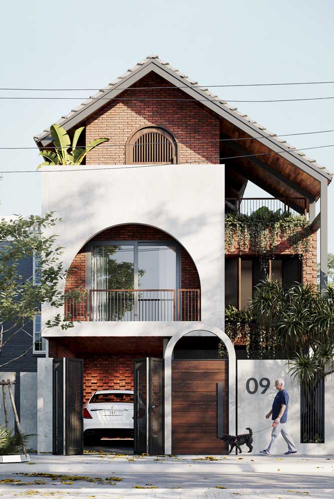 Casa com Varanda Inspirações com Estilo para seu Lar - 97