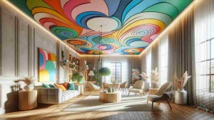 Top 10 Tendências Usando Teto Colorido para Renovar a Decoração de Casa em 2024