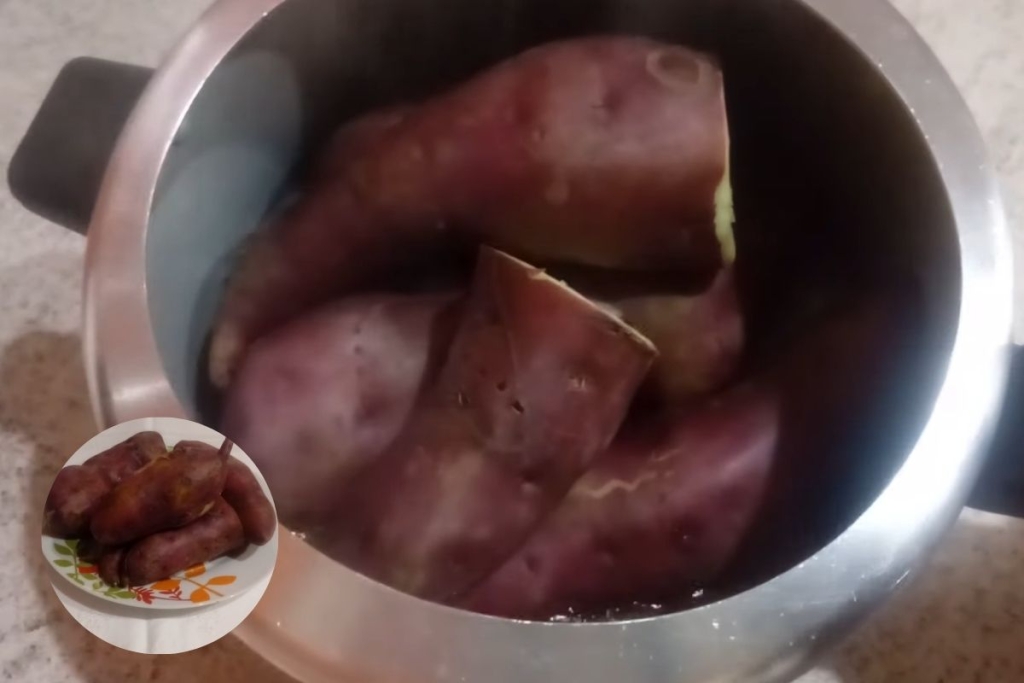 Batata Doce na Panela de Pressão em 5 Minutos