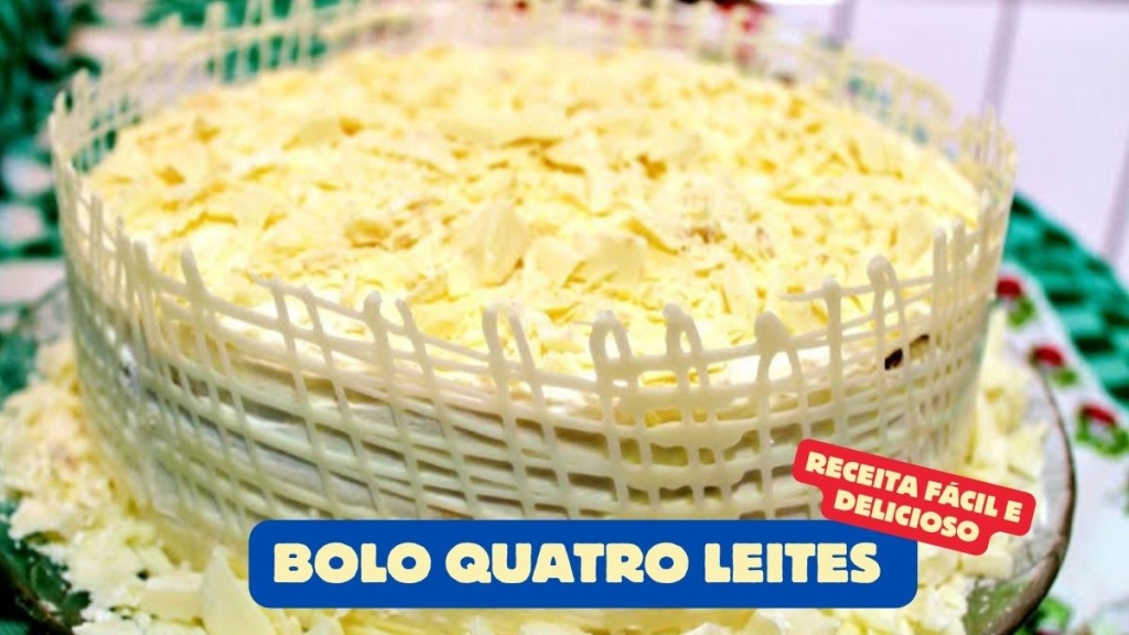 Bolo Quatro Leites Irresistível