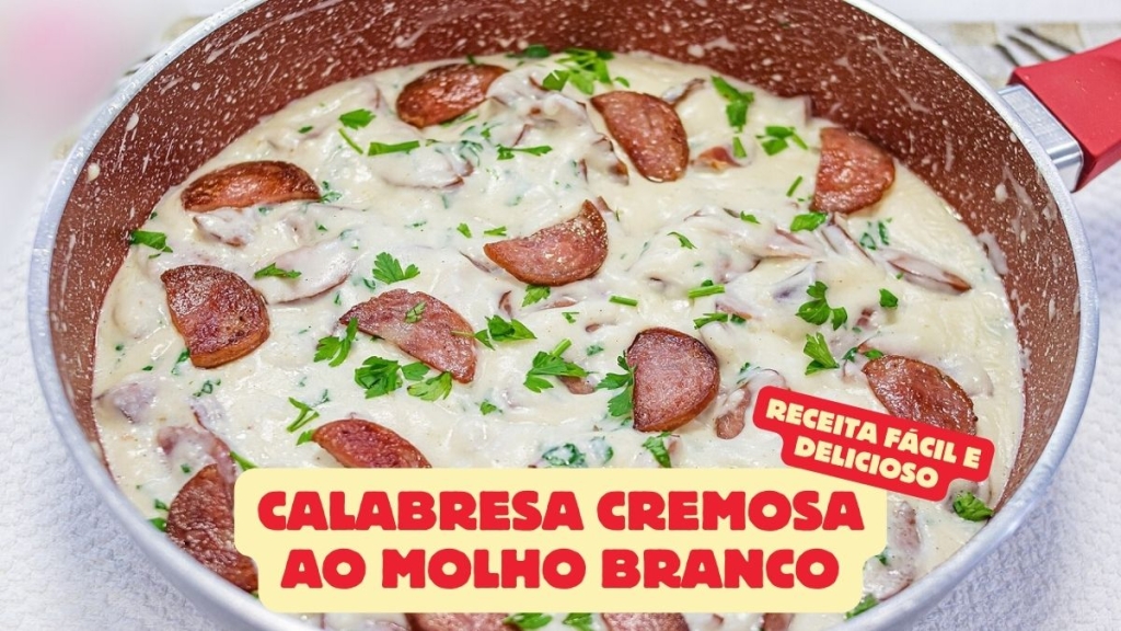 Calabresa Cremosa ao Molho Branco