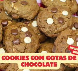 Cookies com Gotas de Chocolate: Delícia Fácil e Rápida para Fazer em Casa