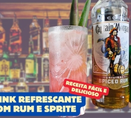 Drink Refrescante com Rum e Sprite: O Captain Rum Perfeito para o Verão!