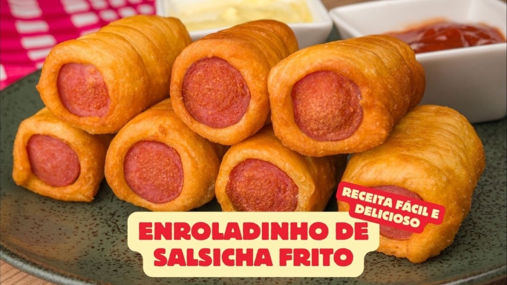 Enroladinho de Salsicha Frito