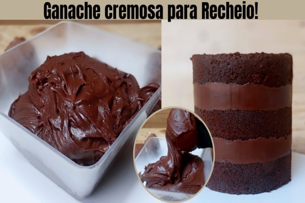 Ganache Cremosa e Firme Para Recheio