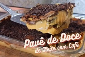 Pavê de Doce de Leite com Café