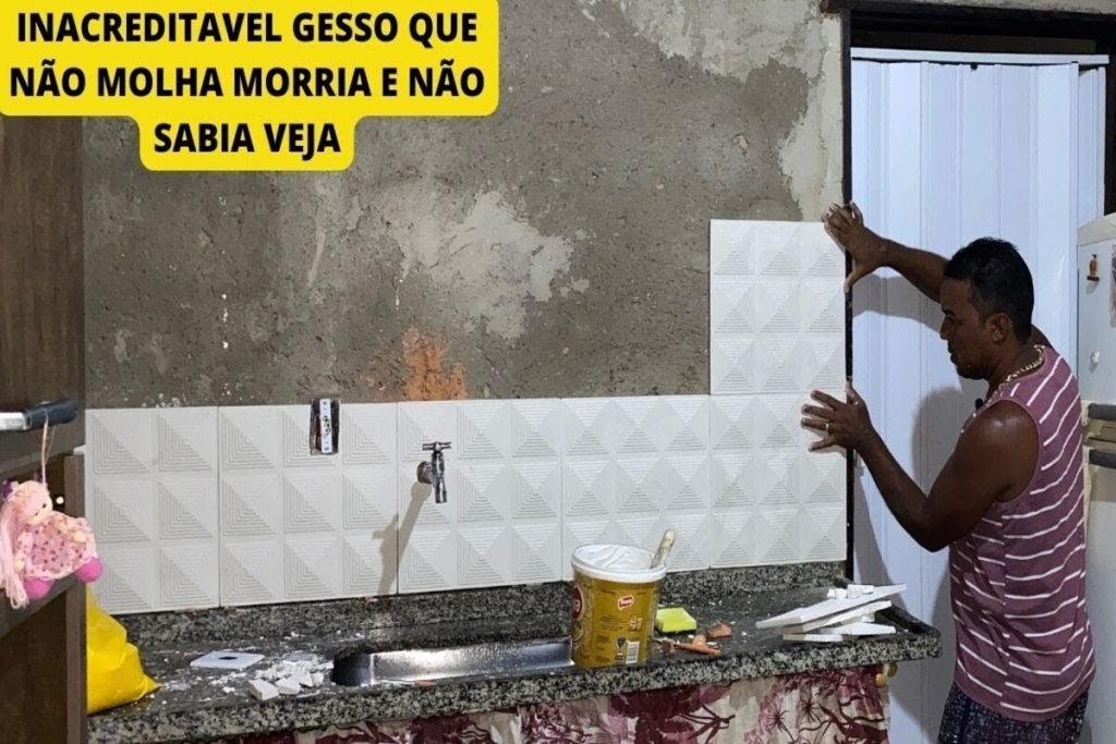 Pedreiro revela segredo para criar gesso 3D impermeável (1)