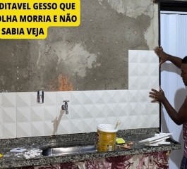 Pedreiro revela segredo para criar gesso 3D impermeável: ‘Transforme sua cozinha’