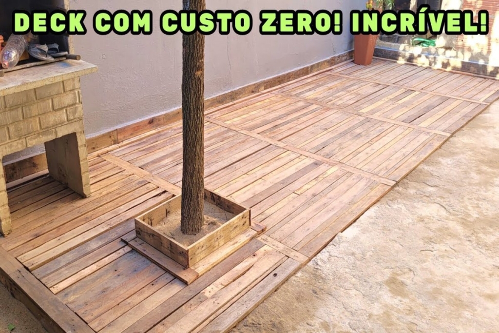 Transforme Seu Quintal com um Deck de Pallet Sem Gastar Muito