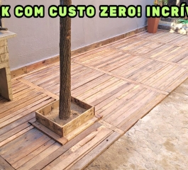 Transforme Seu Quintal com um Deck de Pallet Sem Gastar Muito!